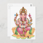 lord ganesha briefkaart (Voorkant / Achterkant)