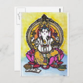 Lord Ganesha Briefkaart (Voorkant / Achterkant)