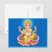 Lord Ganesha Briefkaart (Voorkant / Achterkant)