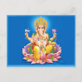 Lord Ganesha Briefkaart (Voorkant)