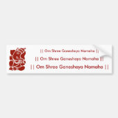 Lord Ganesha Bumpersticker (Voorkant)