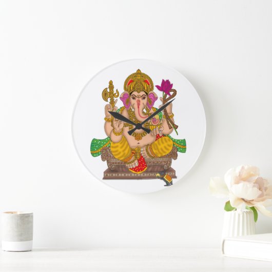 Lord Ganesha Clock Grote Klok (Huis)