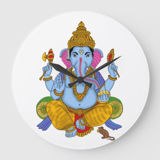 Lord Ganesha Clock Grote Klok (Voorkant)