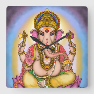 Lord Ganesha decoratieve wandklok