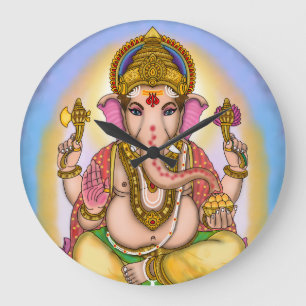 Lord Ganesha decoratieve wandklok