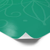 Lord Ganesha die Flute Poster speelt (Hoek)