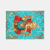 Lord Ganesha - Gemengde media Fleece Deken (Voorkant (Horizontaal))