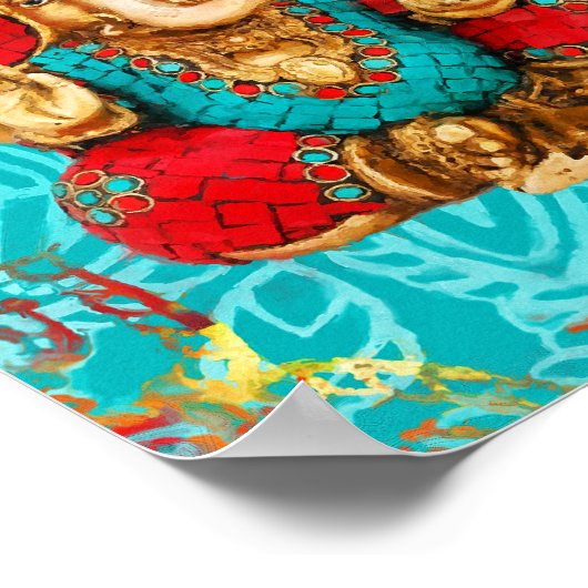 Lord Ganesha - Gemengde media Poster (Hoek)