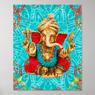 Lord Ganesha - Gemengde media Poster