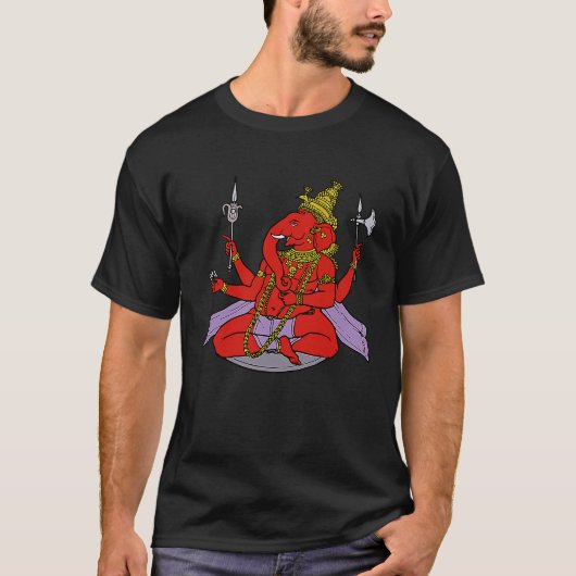 Lord Ganesha Hindu Deity Ganesh T-shirt (Voorkant)
