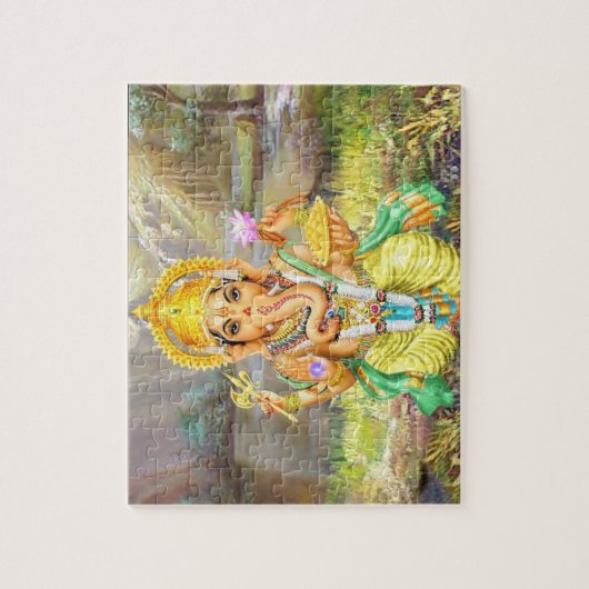 Lord Ganesha Hindu God Puzzle Legpuzzel (Verticaal)
