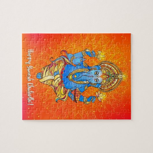 Lord Ganesha Hindu God Puzzle Legpuzzel (Horizontaal)