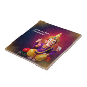 Lord Ganesha Idol Ganpati Mantra Tegeltje (Zijkant)
