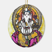 Lord Ganesha Keramisch Ornament (Links)