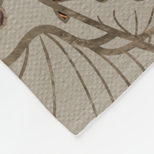 Lord Ganesha - Kleur op Canvas Fleece Deken (Hoek)