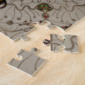 Lord Ganesha - Kleur op Canvas Legpuzzel (Zijkant)