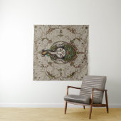 Lord Ganesha - Kleur op Canvas Wandkleed (In Situ (horizontaal))