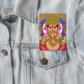 Lord Ganesha-knop Button (Insitu)