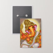 Lord Ganesha Knop Button (Voorkant / Achterkant)