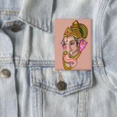 Lord Ganesha-knop Button (Insitu)