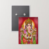 Lord Ganesha Knop Button (Voorkant / Achterkant)