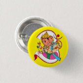 Lord Ganesha-knop Ronde Button 3,2 Cm (Voorkant /achterkant)