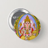 Lord Ganesha-knop Ronde Button 5,7 Cm (Voorkant /achterkant)