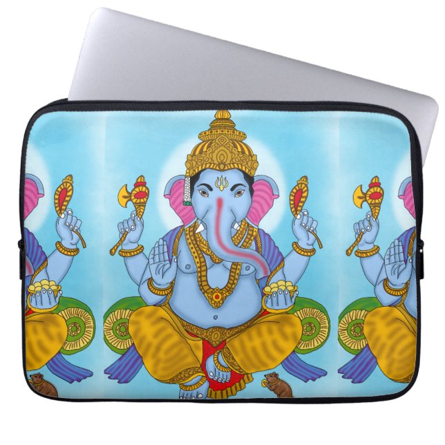 Lord Ganesha laptophoes Laptop Sleeve (Voorkant)