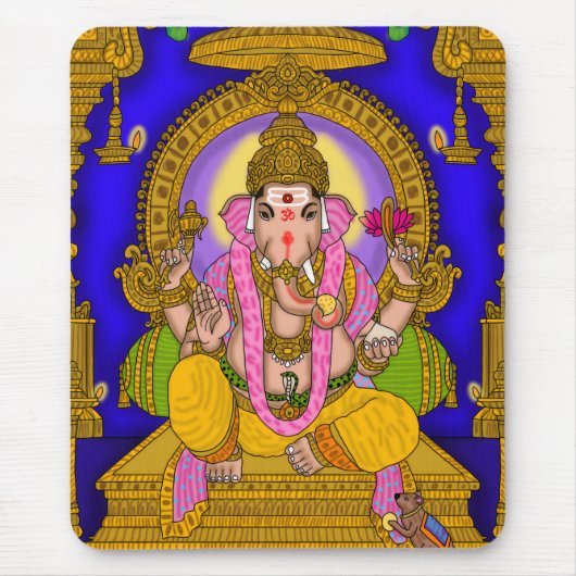 Lord Ganesha Mouse Pad Muismat (Voorkant)