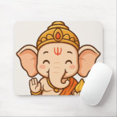 Lord ganesha mousepad muismat (Met muis)