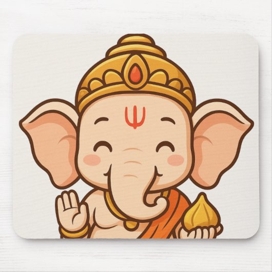 Lord ganesha mousepad muismat (Voorkant)