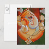 Lord Ganesha Post Card Briefkaart (Voorkant / Achterkant)