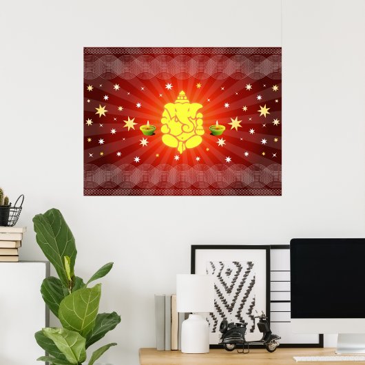 Lord Ganesha Poster (Thuiskantoor)