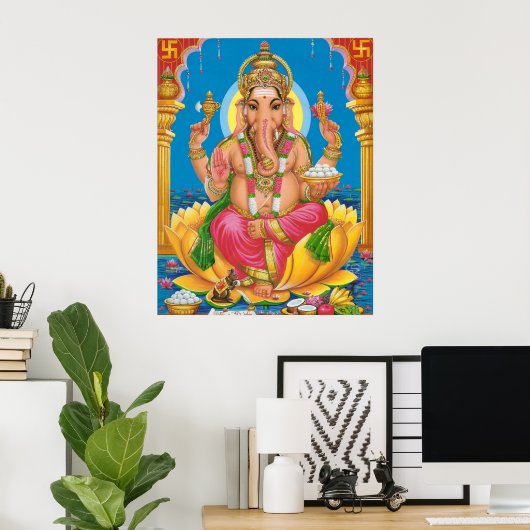 Lord Ganesha Poster (Thuiskantoor)