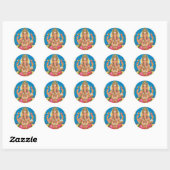 Lord Ganesha Ronde Sticker (Vel)