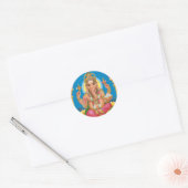Lord Ganesha Ronde Sticker (Envelop)