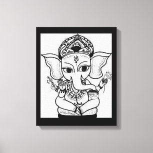 LORD GANESHA SCHILDERIJ ACRYL PRINT