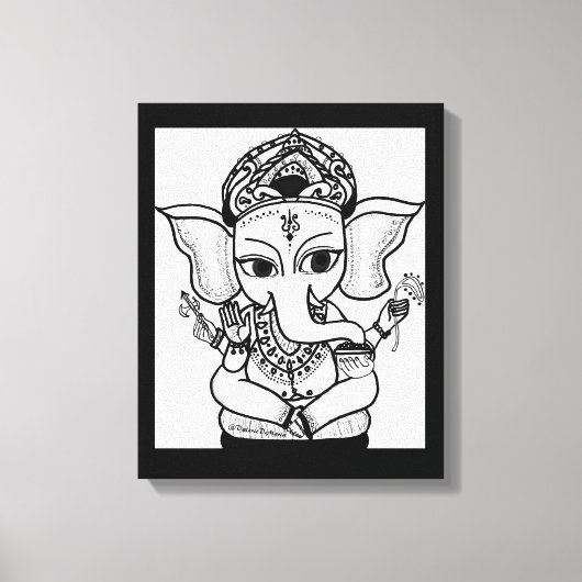 LORD GANESHA SCHILDERIJ ACRYL PRINT (Voorkant)
