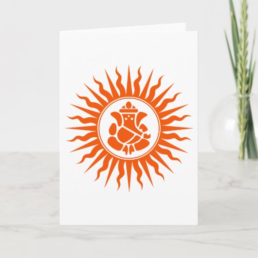 Lord Ganesha Sign Kaart (Voorkant)
