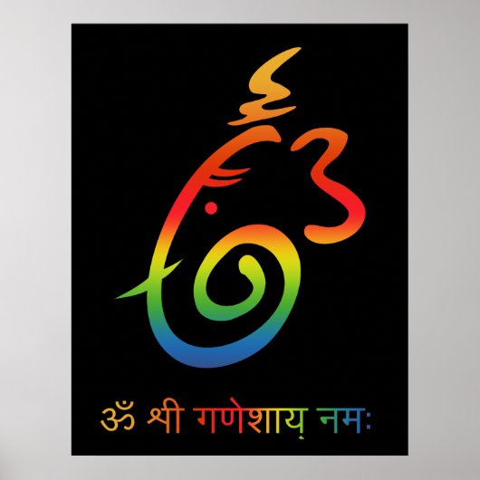 Lord Ganesha Sign Poster (Voorkant)