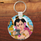 Lord Ganesha Sleutelhanger (Voorkant)