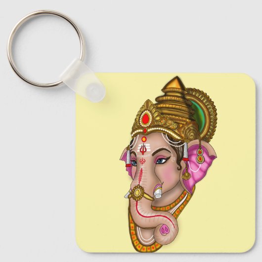 Lord Ganesha-sleutelhanger Sleutelhanger (Voorkant)