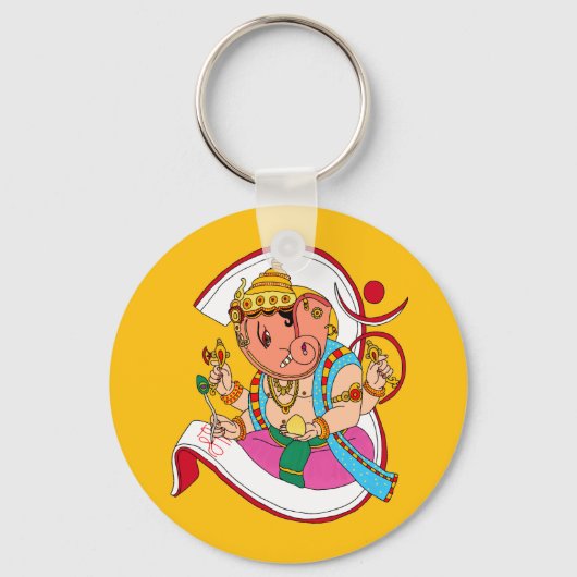 Lord Ganesha-sleutelhanger Sleutelhanger (Voorkant)