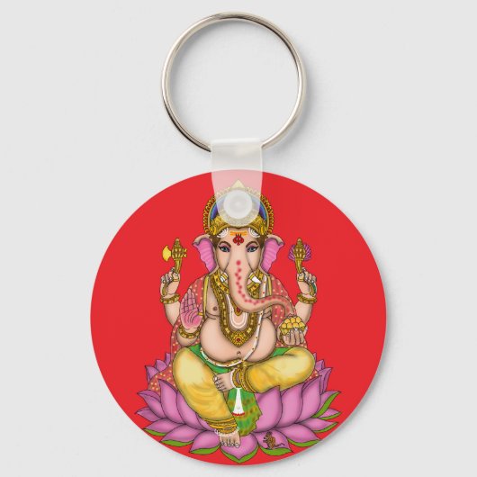 Lord Ganesha-sleutelhanger Sleutelhanger (Voorkant)