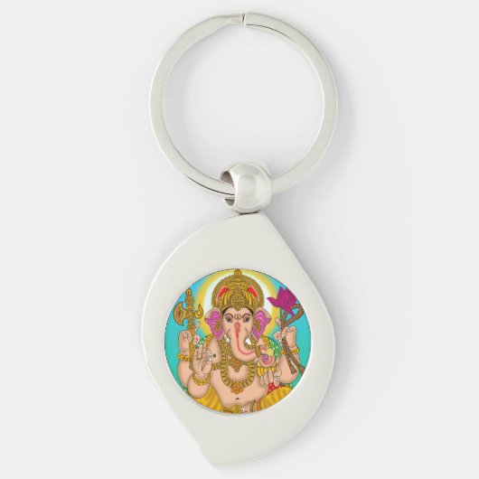 Lord Ganesha-sleutelhanger Sleutelhanger (Voorkant)