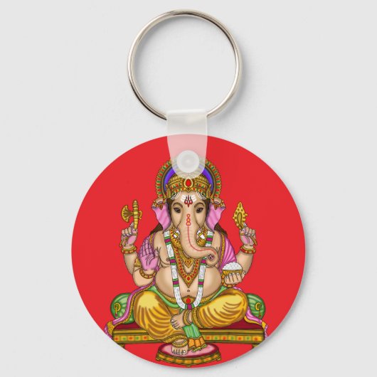Lord Ganesha-sleutelhanger Sleutelhanger (Voorkant)