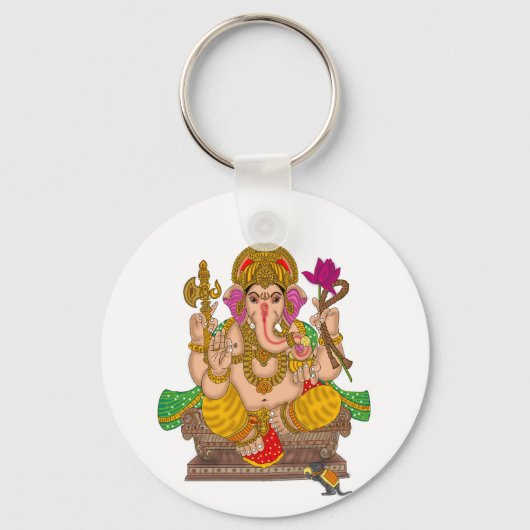 Lord Ganesha-sleutelhanger Sleutelhanger (Voorkant)