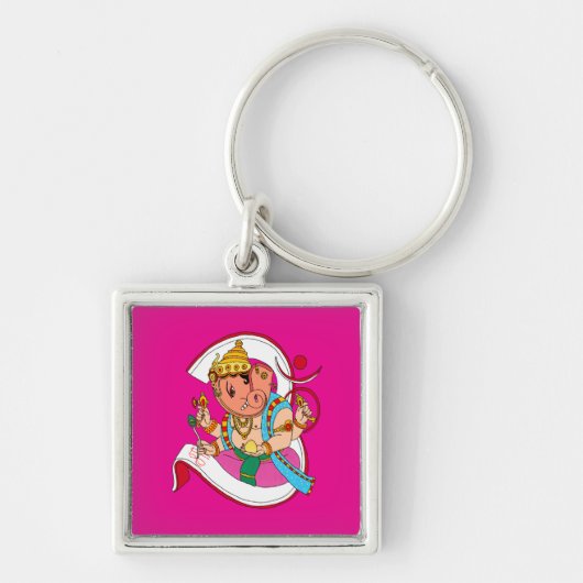 Lord Ganesha-sleutelhanger Sleutelhanger (Voorkant)