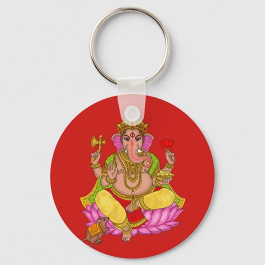 Lord Ganesha-sleutelhanger Sleutelhanger (Voorkant)