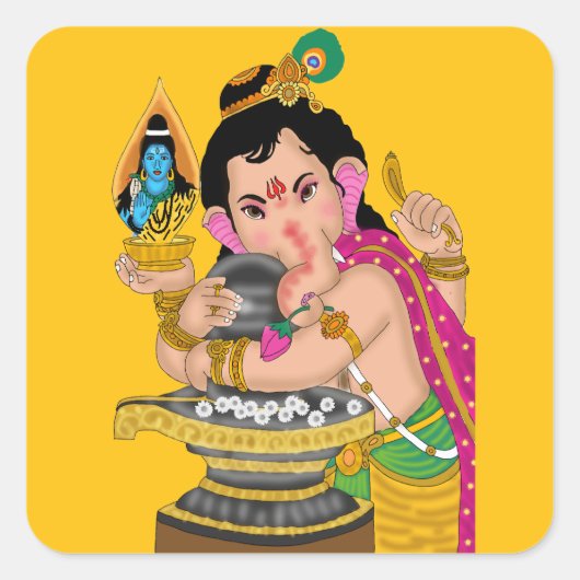 Lord Ganesha Sticker (Voorkant)